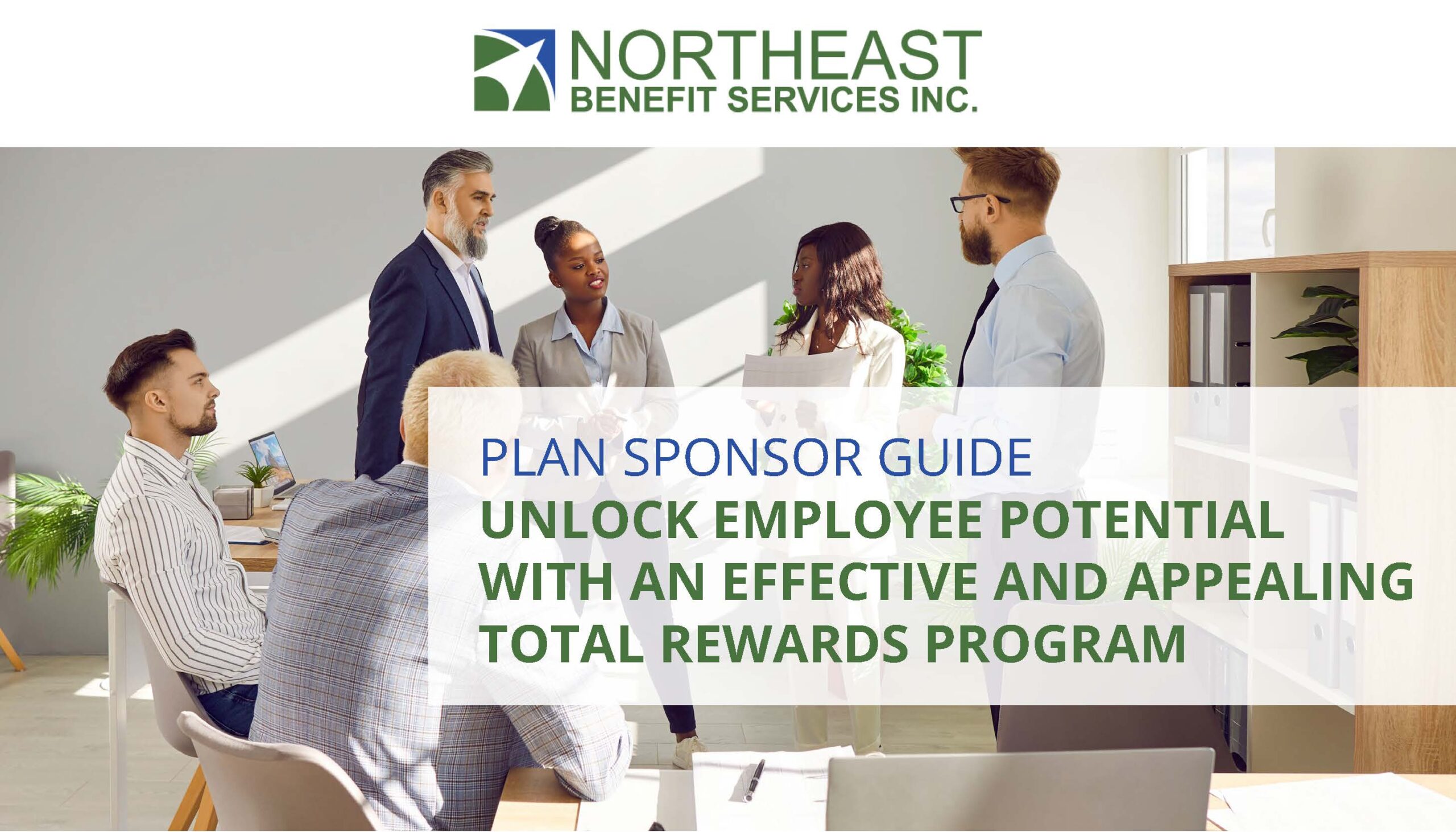 designed image employees working together total rewards